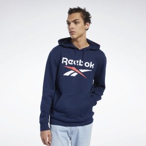 Reebok Classic Vector Kapuzenpullover Herren - Navy - DE 259-ZSJ